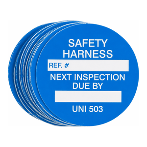 Etiquettes de harnais de sécurité Brady, inserts en plastique flexible, étiquettes universelles pour l'inspection industrielle - Product Image 2