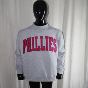 Mock Neck Sweatshirt RED <b>Applique</b> Embroidery wide neck Sweatshirt URBAN PRODUCTIONS - Product Image 1