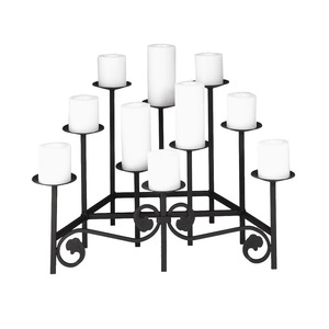 Candelabro de Metal Vintage de Cinco Brazos para Decoración del Hogar y Ocasiones Especiales - Product Image 1