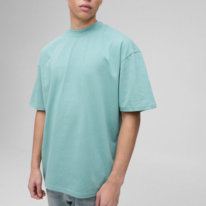 เสื้อยืดผู้ชายทรงบ็อกซี่ สีพื้น ผ้าฝ้าย 100% หนัก 180 กรัม ระบายอากาศได้ดี สกรีนโลโก้ได้ตามต้องการ ขายดี - Product Image 2