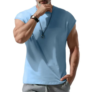 Men Waistcoat <b>Running</b> <b>Vest</b> Lightweight Soft Breathable Fitness Sleeveless Training Tank Top Daily Loose Sports tops - Product Image 4