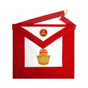 Tablier de taille en cuir d'agneau brodé fait main, style vintage maçonnique royal, personnalisé, avec épingle de sûreté, vente en gros - Product Image 3