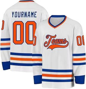 100% Polyester Customized Ice Hockey Jersey Breathable Quick Dry Eco-Friendly High Quality Sports Apparel Wholesale - Product Image 1