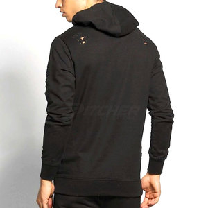 Trendy Distressed <b>Hoodie</b> For Men Casual Fashion <b>Hoodies</b> With Unique Fade Texture And Modern Look - Product Image 4