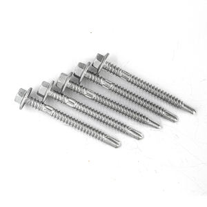 Self-Drilling Screws Washer Head Zinc/Hot-Dip Galvanized Carbon Steel Metric/Inch Standard Coarse Thread Class 8 - Product Image 5