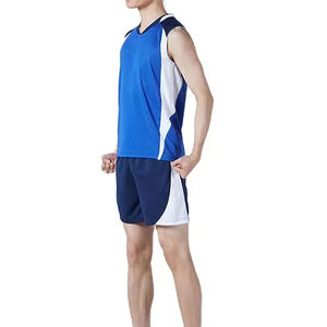 Camiseta de Baloncesto Sublimada Azul y Blanca para Hombre Five B, sin Mangas, Cuello en V, Absorbe la Humedad, Uniforme Deportivo, Fabricante de Ropa Deportiva - Product Image 2