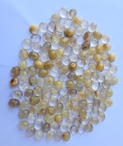 Natural Golden Rutile Cabochon Oval Flat Back Gemstone For Jewelry Making <b>Healing</b> <b>Crystal</b> Gemstone - Product Image 5
