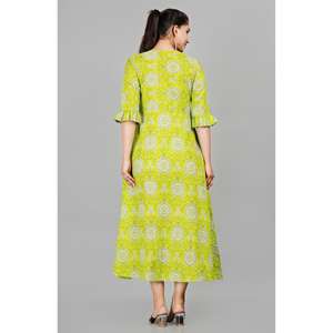 AARTI FASHION Traje Salwar Casual Holgado con Cuello Redondo y Manga Tres Cuartos para Uso Diario de Verano, Transpirable, con Estampado Floral Digital - Product Image 2