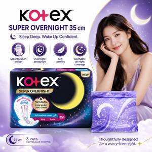 โคเท็กซ์ สไตล์ ไนท์ สปิล-พรูฟ 35 ซม. -3 ชิ้น/ถุง |   86850 ป้องกันการรั่วซึมแบบพิเศษยาวพิเศษ - Product Image 2