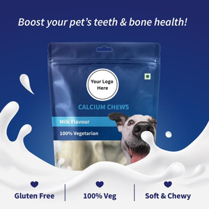 Friandises à mâcher au calcium saveur lait pour chiens, riches en vitamines et minéraux, sans gluten, complément nutritionnel quotidien pour toutes les races - Product Image 3