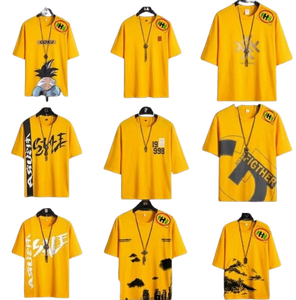 Lot de T-shirts en coton 100% colorés pour hommes, collection été 2026, prix super abordable, stock important - Product Image 1