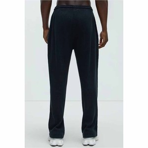 Pantalones Deportivos de Punto para Hombre, 100% Algodón, Efecto Desgastado por el Sol, Cintura Elástica con Cordón, Estilo Casual, Otoño, Peso Medio, Pierna Recta - Product Image 3