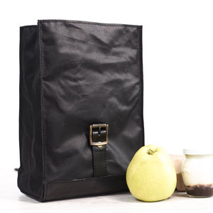 Bolsa de Almuerzo de Lona y Cuero de Alta Calidad, Elegante, Aislada, con Gran Capacidad, Portátil, para 2 Personas, para el Trabajo - Product Image 2