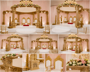 Fabricante de Mandaps de Madera para Bodas Indias, Mandap Triveni Hindú, Tamaño Personalizado, Portátil, Nueva Llegada - Product Image 4