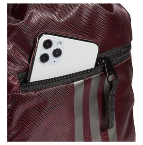 Sac à dos marron avec cordon de serrage, trois bandes et poche zippée, pour adultes, unisexe, pour les arts martiaux et les sports - Product Image 3