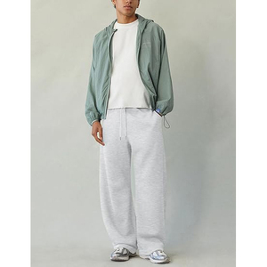 Pantalones de Seersucker con Textura Arrugada, Cintura con Cordón Ajustable, Bolsillos Laterales, Corte Holgado y Ligero para Hombre - Product Image 5