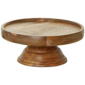 Support à gâteau en bois artisanal de luxe avec base épaisse et solide pour les réceptions, les buffets de desserts et la présentation en restauration - Product Image 2