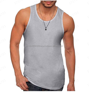 <b>Men's</b> Stylish Sleeveless Tank <b>Tops</b> Custom Logo Gym Wear Vest High Custom Logo <b>Mens</b> Plain Tank <b>Tops</b> Plus Size Knitted - Product Image 2