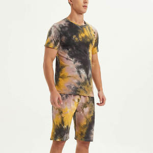 Men Summer Custom Knitted Men Short Sets Casual Sports Short Tracksuit Full Cotton Quality <b>Boxy</b> Fit <b>T</b> <b>Shirts</b> and Shorts Sets - Product Image 2