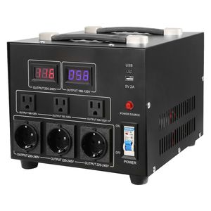 Convertitore di Potenza Durevole da 3000W, Unità di Commutazione 110V/220V con Prese US/EU e USB 5V, Convertitore Inverter Versatile Step-Up/Step-Down Certificato CE - Product Image 1