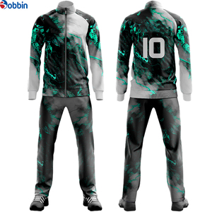 ชุดวอร์มผู้ชายแบบสปอร์ต ซิปเต็มตัว พิมพ์ลายแบบ Sublimation สีเขียวดำ ผ้าโพลีเอสเตอร์ ทรงปกติ ใส่ได้ในฤดูใบไม้ร่วง ระบายอากาศได้ดี - Product Image 4