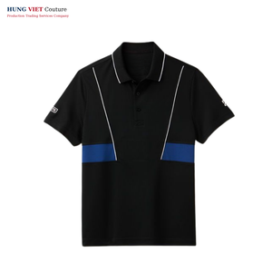 Polo para hombre al por mayor, camiseta en blanco de punto de algodón con diseño personalizado y patrón sólido, logotipo bordado por sublimación - Product Image 2