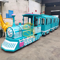 Tren sin rieles para exteriores, sistema de transporte de pasajeros para parques temáticos infantiles, alto estándar de seguridad