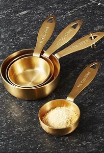 Stainless Steel <b>Measuring</b> <b>Cups</b> <b>Set</b> Round Minimalist Design Dishwasher Safe Induction Compatible - Product Image 5