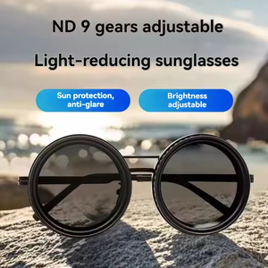 Gafas de Sol de Color Ajustables Hechas a Mano para Hombre y Mujer, Metálicas, Anti-UV, Polarizadas, con Apertura, para Pesca - Product Image 2
