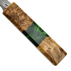 Couteau de chef professionnel en acier Damas, écologique, compatible lave-vaisselle, ultra-affûté, pour la cuisine, avec manche en résine premium LEGACY - Product Image 4