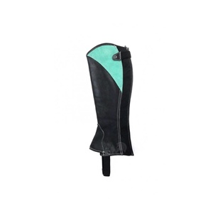 High Quality Custom Leather <b>Half</b> <b>Chaps</b> Cowhide Equestrian Riding Gaiters Factory Direct Horse <b>Chaps</b> B2B LHC-0021 - Product Image 2
