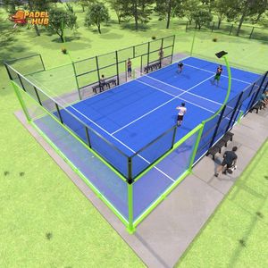 Elegancia Inigualable: Pista de Pádel con Pilares de Vidrio Phuoc Thinh, Prestigiosa Pista de Pádel con Delimitaciones Claras, Exportación B2B - Product Image 1