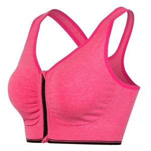 Sublimation Plus Size Breathable Quick Dry Workout <b>Removable</b> <b>Pads</b> Yoga Sports <b>Bras</b> Medium Support <b>Removable</b> Chest - Product Image 2