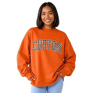 <b>Women's</b> <b>Cream</b> Customized Custom Comfort Colors Sweatshirt College Letters Crewneck Personalized Text Vintage Pullover Clothing - Product Image 4