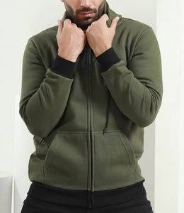 Thick Zipper Hoodie Jacket Lamb Velvet Sweater Sweatshirts With Pockets Soft Hoodies 80% Cotton 20% Polyester Men's Pullover - Product Image 1