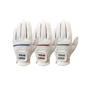 Gants de golf en peau de mouton respirants et doux pour gauchers, personnalisables, antidérapants, anti-transpiration, avec logo personnalisé, accessoires de golf VN - Product Image 1