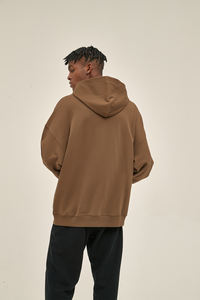 High Quality Cotton <b>Oversize</b> <b>Hoodie</b> Thick <b>Fleece</b> Drop Shoulder Plain Blank Custom French Terry <b>Men</b> Hoodies - Product Image 3
