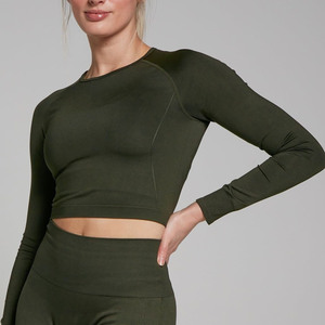 Top Corto Deportivo para Mujer, Venta al Por Mayor, Personalizado, de Alta Calidad, para Gimnasio, Yoga, Tallas Grandes Disponibles - Product Image 4