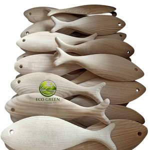 Corturas de Madera de Peces Hechas a Mano, Artesanía de Madera Pulida, para Pintar, Manualidades para Niños, Juguete Montessori, Temática Oceánica, Varios Tamaños, Decoración para Colgar en la Pared - Product Image 5