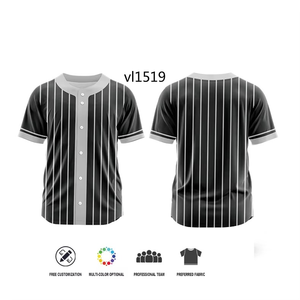 Custom Baseball Shirt Printing Top Quality Short Sleeve Baseball Jersey Softball Jersey Game Training Shirt for Men/Women/Kids - Product Image 1