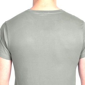 T-shirts pour hommes personnalisés imprimés, col rond, tissu à séchage rapide, options de marquage personnalisé, t-shirt en coton écologique pour hommes - Product Image 5