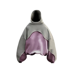 Sweat à capuche oversize à épaules tombantes en coton 100% lourd avec logo personnalisé brodé multicolore - Product Image 2