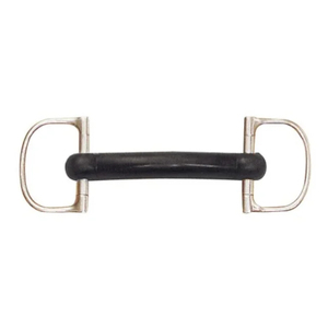 บิตม้าแบบ D-Ring ยางหุ้มปาก หัวจับสแตนเลส สำหรับขี่ม้า - Product Image 1
