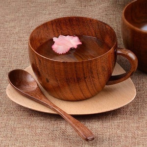Wooden Mug Handmade Solid Wood Coffee Cup Natural Finish Rustic Design Eco Friendly Drinkware for Kitchen Dining - Product Image 3