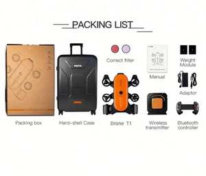 Drone sous-marin professionnel 150M de profondeur, caméra robot de plongée vidéo 4K HD, nouveau drone sous-marin en plastique avec télécommande pour experts - Product Image 5