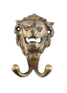 Support mural double crochet en laiton et zinc style ferme rétro pour salle de bain ou décoration de chevet - Product Image 3