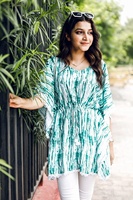 Gaun Rajut Tie Dye V-Neck Lengan Panjang Model Bodycon Terbaru, Pakaian Kantor Elegan, Gaun Kasual Wanita