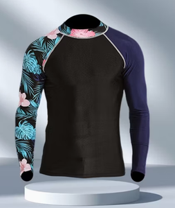 Camiseta Deportiva de Secado Rápido para Hombre, Transpirable, de Compresión, Manga Larga, para Entrenamiento Físico - Product Image 1