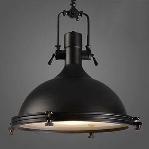 Industrial <b>Black</b> Iron Pendant <b>Light</b> E27 LED Round Bowl <b>Shade</b> Adjustable Height for Kitchen Mounting 2026 TRENDING LAMPS <b>LIGHTS</b> - Product Image 2
