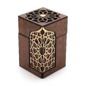 Brûleur d'encens décoratif rustique en bois, sculpté à la main, pour Bakhoor et Oud arabe, support à charbon, idéal pour cadeau de Ramadan et décoration intérieure - Product Image 4
